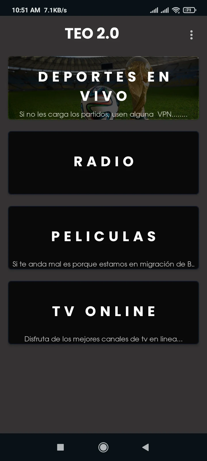 Screenshot Of Teo Plus App